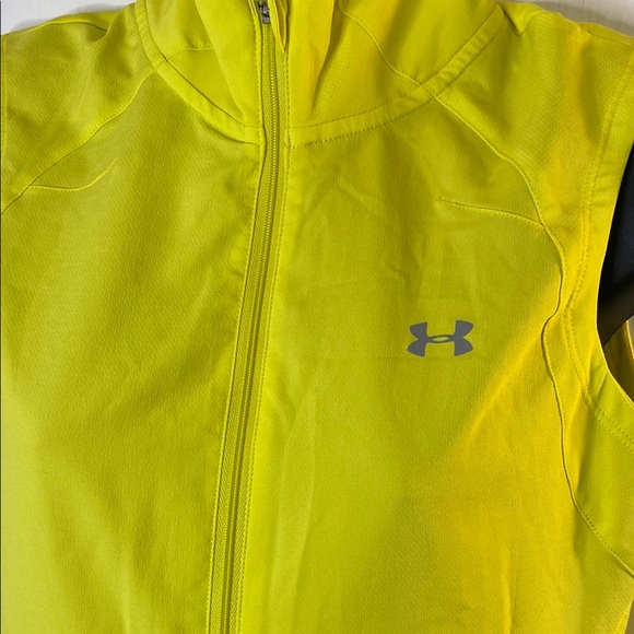 Under Armour Women's Bright Yellow Zip Up Sleeveless Tank XS - Picture 2 of 7